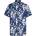 Tommy Hilfiger Men's Linen Tropical Print Short-Sleeve Patterned Shirt - Night Sky