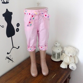 Minoti Dětské plátěné 3/4 kalhoty