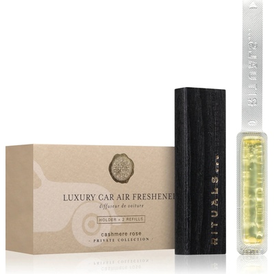 Rituals Private Collection Cashmere Rose Car Perfume Holder + Refills 2 x 3 g - 6 g