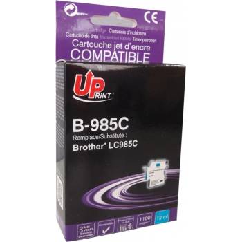 Uprint Касета за Brother DCP J125/J140/J315W/J515W; MFC J220/J265W/J410/J415W - Cyan - LC985 - Uprint - неоригинален - Заб. : 1100 копия