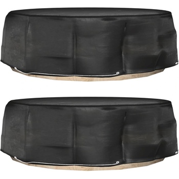 Image 1 of vidaXL Калъфи за лаундж комплект 2 бр 10 капси Ø236x67 см кръгли (3155385)