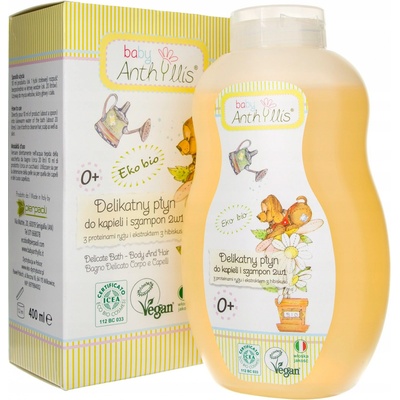 Baby Anthyllis Delicate Bath Body & Hair detský kúpeľ na telo a vlasy 400 ml