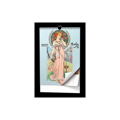 Nástenný poznámkový A3 Alfons Mucha 2027