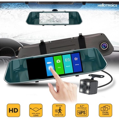 Smart Technology Vehicle Blackbox DVR With Back Cam Touch