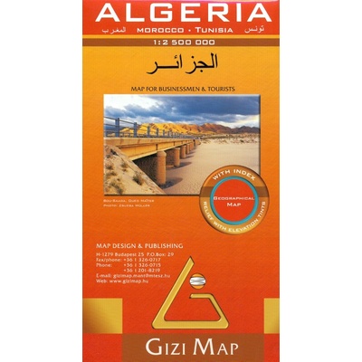 Alžírsko geografická mapa 1:2,5m GIZI