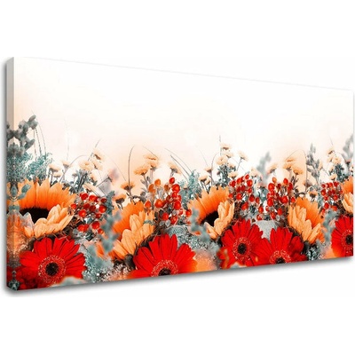Obraz na stenu ČERVENÉ KVETY_154-13 - 40x80 cm