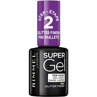 Rimmel Gélový lak na nechty Super Gél Nail Polish 001 Top Coat No Light 12 ml