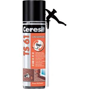 Ceresit Монтажна пяна Ceresit TS 61 за тръбички, PU, 500 мл