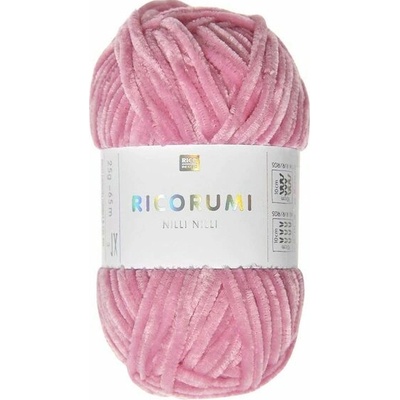Rico Design Ženilková priadza Ricorumi Nilli Nilli odtieň 008 jasno ružová - 1 ks