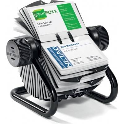 Durable VISIFIX ROTARY FILE rotačný vizitkár čierny