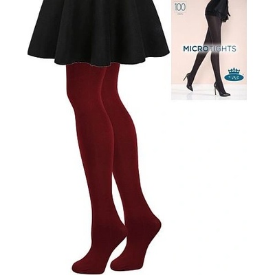 Lady B punčochové kalhoty Mikrovláknové jemné punčochové kalhoty MICRO tights 100 DEN granatina vínová