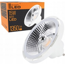 Wojnarowscy LED AR111 GU10 230V 15W SMD 45° teplá bílá 2700 3300K žluté světlo