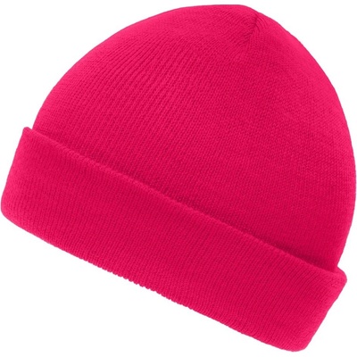 Myrtle Beach pletená zimní dětská čepice MB7501 růžová
