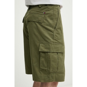 Tommy Hilfiger къс панталон карго мъжки с памук (MW0MW42350) - answear - 107,55 лв