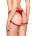 Noir Handmade F394 Troublemaker Strappy Panties Red XXXL
