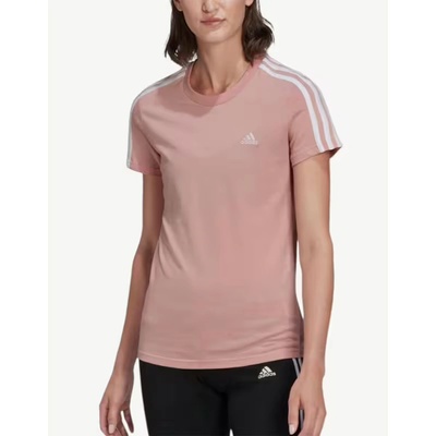 Adidas Sportswear Essentials Slim 3-Stripes Tee Pink