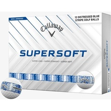 Callaway Supersoft- Distressed Blue Stripe biele 3 x 3 ks