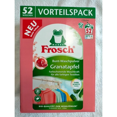 Frosch prací prášek na barevné prádlo granátové jablko 50 praní