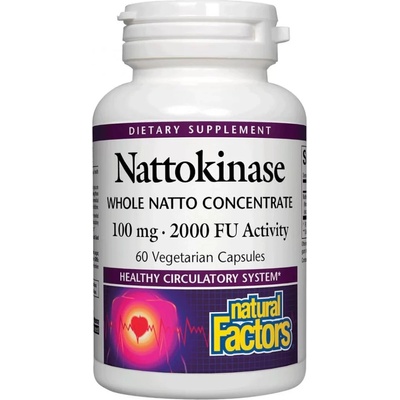 Natural Factors Nattokinase, 100 mg, 60 капсули, Natural Factors