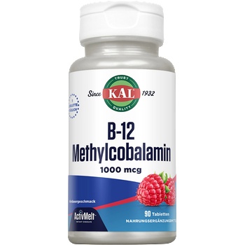 KAL B-12 Метилкобаламин 1000 мкг, "ActivMelt" - 90 таблетки за смучене