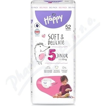 Happy Soft&Delicate 5 11-18 kg 52 ks