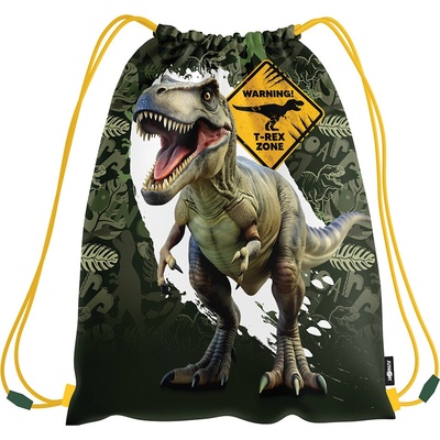 Junior S9 vrecko na prezuvky s potlačou T-Rex Zone