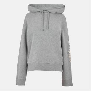 Tommy Hilfiger Суичър Tommy Hilfiger Women's Script Hoodie - Med Grey Heath