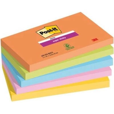 POST-IT Bloček Post-it Super Sticky BOOST, veľkosť 76x127 mm, 5 bločkov po 90