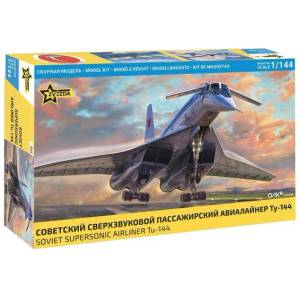 Zvezda Комплект модел самолет 7045 - Ту-144 Свръхзвуков граждански самолет (1: 144)
