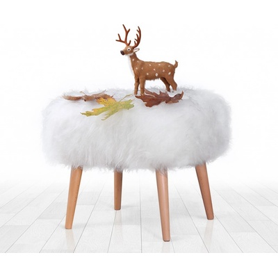 ASIR Taburet DEER bílý