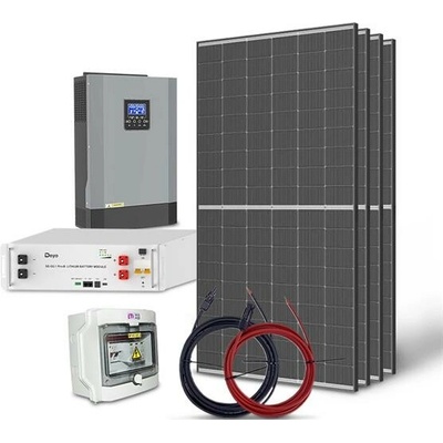 Solárna zostava ostrovná TRINA 1780Wp LiFePO4 48V 100Ah měnič 48V/230VAC 5500W
