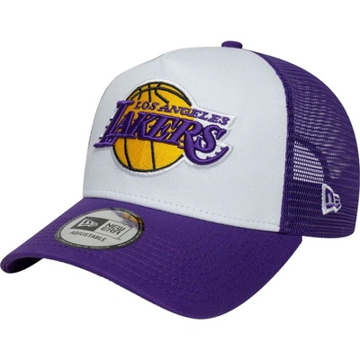 New Era LA LAKERS NBA SIDE PATCH 9FORTY TRUCKER fialová biela žltá