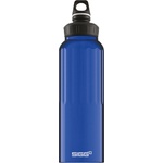 Sigg - aluminum drinking bottle - sports bottle WMB Traveler dark blue - climate neutral certified - carbonated drinks - leak-proof - light as a feather - BPA-free - outdoor, sports & fitness - 1.5L - 8256
