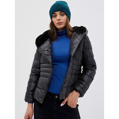 Moodo Черно дамско ватирано късо яке Moodo Moodo | Cheren | ЖЕНИ | XS