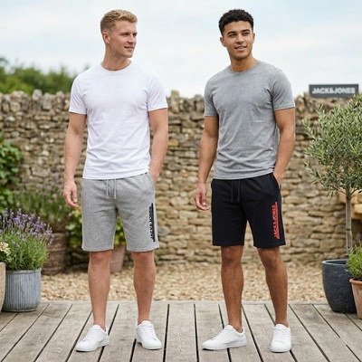 Jack & Jones set pánské šortky BLACK/GREY 2 ks