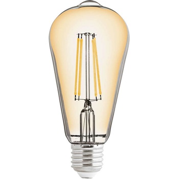 Image 1 of UltraLux Led КРУШКА АМБЪР ДИМИРАЩ filament st64 e27 8w 2500К (lfst82725d)