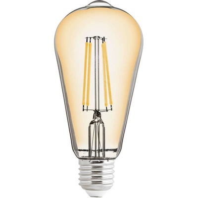 UltraLux Led КРУШКА АМБЪР ДИМИРАЩ filament st64 e27 8w 2500К (lfst82725d)