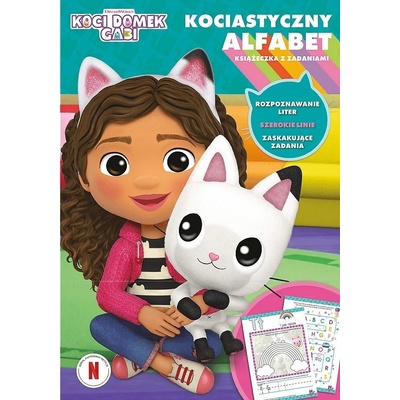 DOMČEK PRE MAČKY GABI zošit s úlohami rébusy Omaľovánka abeceda