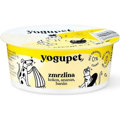 Yogupet zmrzlina pre psy a mačky s kokosom ananásom a banánom 110 g