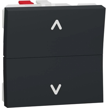 Schneider Electric SE Бутон за щори 2 мод. цвят Антрацит Unica - NU320754 (NU320754)