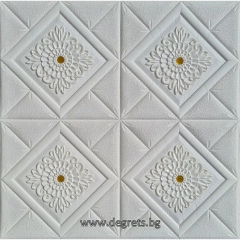 Image 1 of Самозалепващ 3d тапет бял-злато Декор