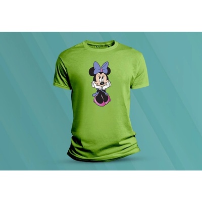 Sandratex dětské bavlněné tričko Minnie 3. lime