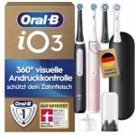 Oral-B iO Series 3 Electric Toothbrush, Double Pack, Black/Pink - 8700216985598