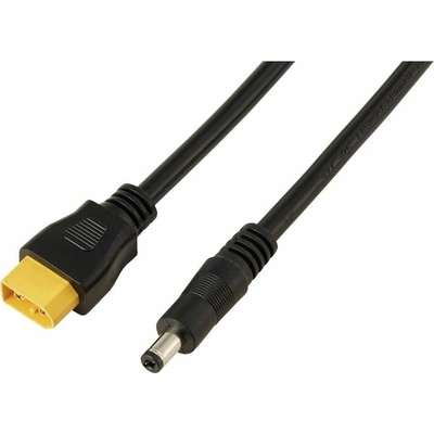 Kábel DC zástrčka 2,1/5,5 mm na XT60 0,5 m čierna TRU COMPONENTS Množstvo: 1 ks