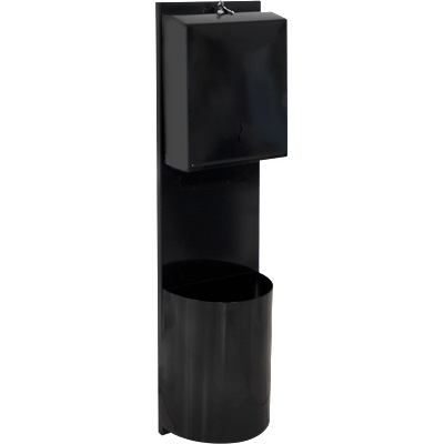 HORECANO HORECANO-Кутия за хартия и кош за отпадъци 10x26xh105cm ЧЕРНА (4546.2610S. 430.00B) (016275)