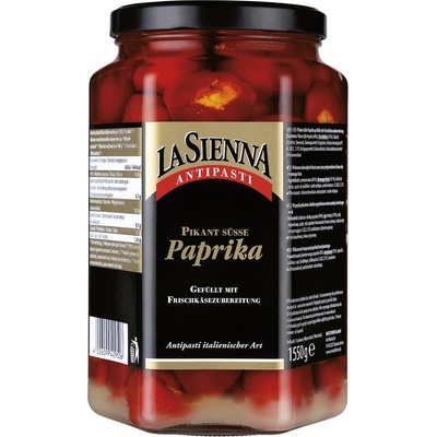 La Sienna papriky plněné sýrem 1550 g