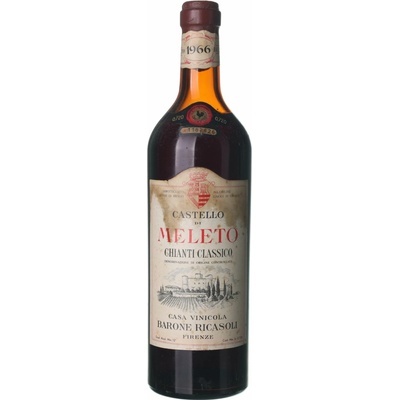 Castello di Meleto Chianti suché červené 1966 0,75 l (holá láhev)