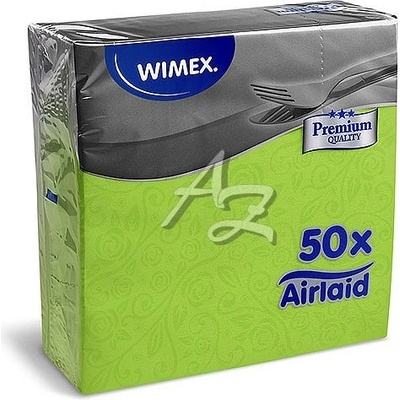 Airlaid ubrousky Premium dekor R žlutozelené 50ks 40x40cm