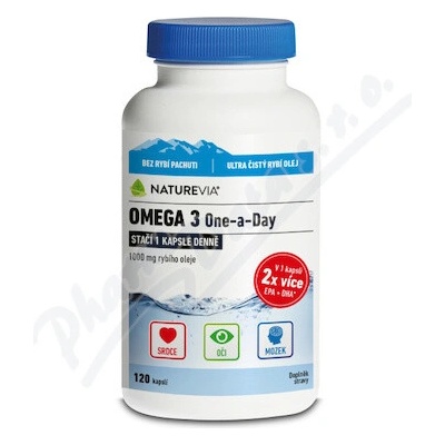 NatureVia Omega 3 One a Day 120 kapsúl