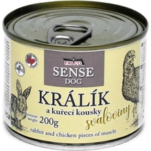 Sokol Falco Sense Dog králik a kuracie 6 x 200 g